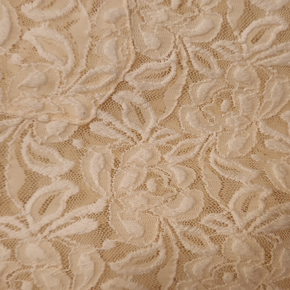 Bebe Floral Lace Cap Sleeve Top Size XS - Picture 2 of 6